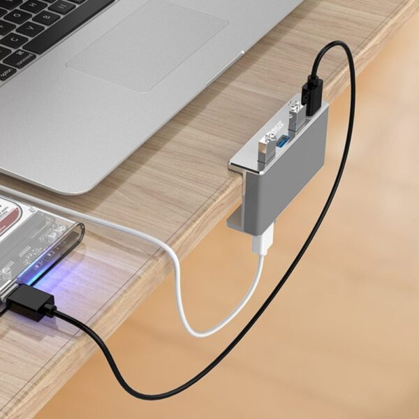 Aluminium USB Splitter Desk Clamp