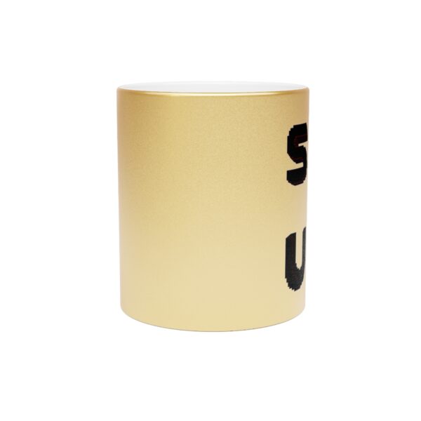 Luxurious 11oz Ceramic Mug with Gold Coating